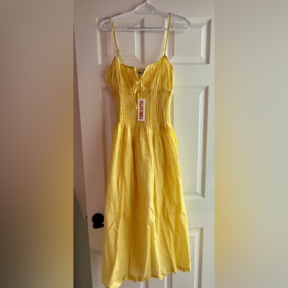 NWT Ciao Lucia Barbara Sun Gingham Cotton Dress, M - Picture 6 of 7